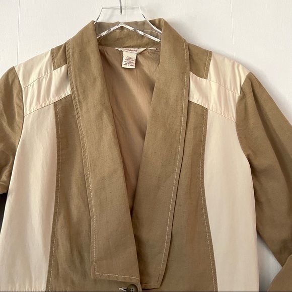 Sundance  Linen Blend Color Block Single Button Blazer Jacket Size Medium - Picture 3 of 13